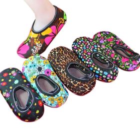 5 Pairs Slipper Socks Non-skid House Floor Socks Random Pattern