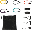 11 Pack Resistance Bands Set with Door Anchor Pulling Force Isolation Belt Set can be Adjustable