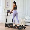 Foldable Treadmill with Incline, Electric Treadmill with Bluetooth Speaker, 3.5HP Powerful Motor, 330LBS Weight Capacity, Fitshow APP Support