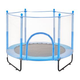 60" Trampoline for Kids Mini Toddler Trampoline with Net Indoor Outdoor