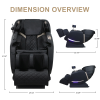 Full Body Massage Chair With Zero Gravity Recliner,with two control panel: Smart large screen & Rotary switch,spot kneading and Heating