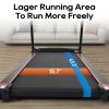 Folding Treadmill Electric Running Machine 2.5HP Motor 300LBS Weight Capacity Walking Jogging Machine with 3 Level Incline 12 Preset Programs for Home