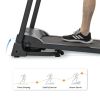 Compact Easy Folding Treadmill Motorized Running Jogging Machine with Audio Speakers and Incline Adjuster RT