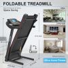 Fitshow App Home Foldable Treadmill with Incline, Folding Treadmill for Home Workout