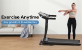 Folding Treadmill Electric Running Machine 2.5HP Motor 300LBS Weight Capacity Walking Jogging Machine with 3 Level Incline 12 Preset Programs for Home