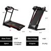 Folding Treadmills for Home - 3.5HP Portable Foldable with Incline, Electric Treadmill for Running Walking Jogging Exercise with 12 Preset Programs