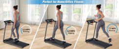 NEW Folding Treadmills Walking Pad Treadmill for Home Office -2.5HP Walking Treadmill With Incline 0.5-7.5MPH 265LBS Capacity Treadmill for Walking Ru