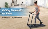 NEW Folding Treadmills Walking Pad Treadmill for Home Office -2.5HP Walking Treadmill With Incline 0.5-7.5MPH 265LBS Capacity Treadmill for Walking Ru