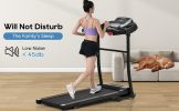 Folding Treadmill Electric Running Machine 2.5HP Motor 300LBS Weight Capacity Walking Jogging Machine with 3 Level Incline 12 Preset Programs for Home