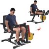 Leg Extension and Curl Machine - Leg Exercise Machine with Adjustable Seat Backrest and Rotary Leg Extenstion