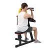 Bicep Tricep Curl Machine with Adjustable Seat, Bicep Curls and Tricep Extension Machine Home Gym