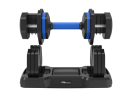 Adjustable Dumbbell - 55lb Single Dumbbell with Anti-Slip Handle, Fast Adjust Weight by Turning Handle with Tray