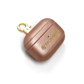 Mixed Metals Air Pod Pro Case (Color: Rose Gold)