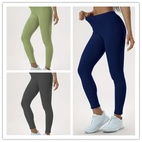 Women's Yoga Pants High Waist Lift High Elastic Tight Fitness Trousers (Option: Set5-S)