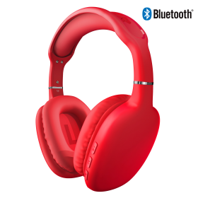 HyperGear VIBE Wireless Headphones (Color: Red)