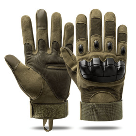 Unisex Airsoft Sports Gloves with Touchscreen Fingertip Capability (Color: Green, size: XL)