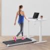 2 in 1 Under Desk Electric Treadmill 2.5HP;  with Bluetooth APP and speaker;  Remote Control;  Display;  Walking Jogging Running Machine Fitness Equip