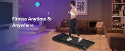 NEW RELEASE 8.10 Walking Pad Under Desk Treadmill for Home Office -2.5HP Walking Treadmill 0.6-4MPH 300LBS Capacity Treadmill for Walking Running Remo